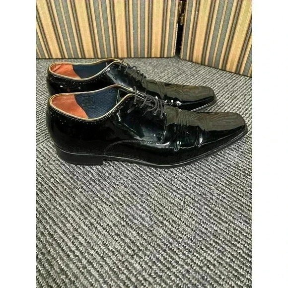 Ted Baker London Patent Leather Oxford Dress Shoes Black Formal Lace-up 9 men’s main image 6